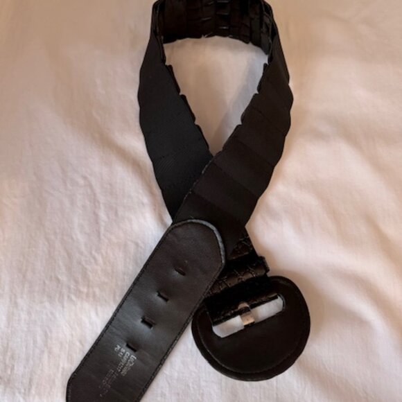 Ladies black elastic belt - Picture 5 of 6